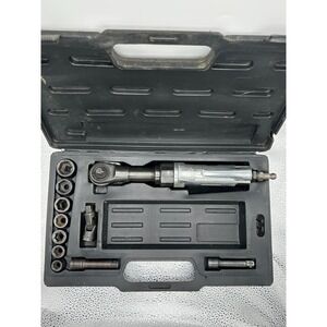 Mark 1 3/8‎ Drive Air Ratchet Silver Chrome Vanadium Steel Mechanical with Case